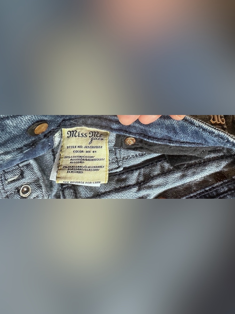 #D-13 MISS ME Girls Bootcut Jeans - Picture 4 of 8